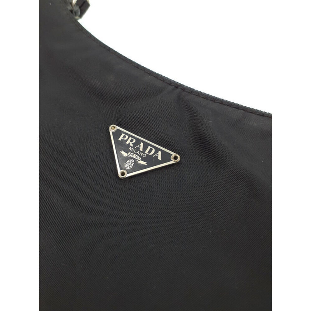 Prada Re Edition 2000 Shoulder bag Tessuto triangle logo plaque Black - Picture 7 of 9